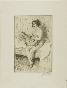 The Guitar Player by Anders Leonard Zorn