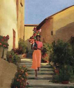 Woman Carrying Village Flowers by Andile Bokweni