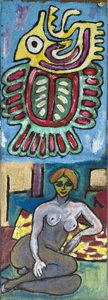 Mythological Figure and Female Nude by Ando Gilardi