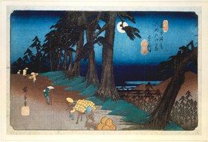 Full Moon at Mochizuki, from 69 stations of Kisokaido by Ando Hiroshige