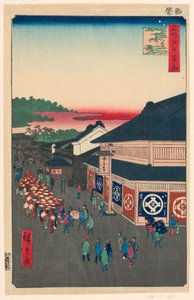 Hirokoji Avenue (Shitaya Hirokoji) No. 13 from the Series One Hundred Famous Views of Edo by Ando Hiroshige