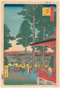 Inari Shrine at Oji from the Series One Hundred Famous Views of Edo