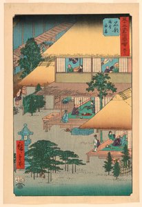 Ishibe: Guests at the Inn from the series 53 Stations of the Tokaido by Ando Hiroshige