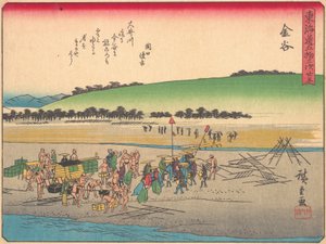 Kanaya, from the Series The Fifty-three Stations of the Tokaido Road by Ando Hiroshige