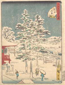 Kanda Temple Snow by Ando Hiroshige