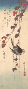 Long-tailed Tit on Autumn Ivy, ca. 1835 by Ando Hiroshige