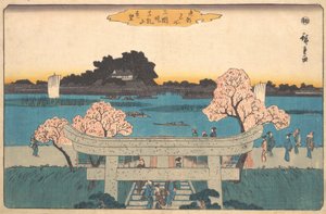 Mimeguri Zutsumi Matsuchiyama Embo, ca. 1842 by Ando Hiroshige