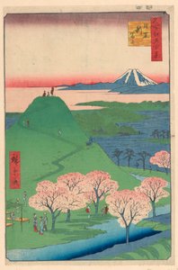 New Fuji, Meguro (meguro, Shin-Fuji) from the Series One Hundred Famous Views of Edo by Ando Hiroshige