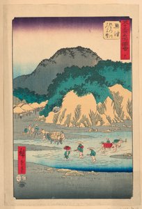 Okitsu from the Series 53 Stations of Tokaido by Ando Hiroshige