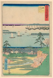Shinagawa from the Series 53 Stations of Tokaido by Ando Hiroshige