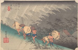 Sudden Shower in Shono, ca. 1833-34 by Ando Hiroshige