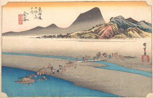 The Far Bank of the Oi River at Kanaya by Ando Hiroshige