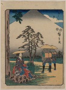 The Fifty-Three Stations of the Tokaido: Hara, c. 1850 by Ando Hiroshige