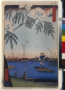 One Hundred Famous Views of Edo: The Ayase River and Kanegafuchi by Ando or Utagawa Hiroshige
