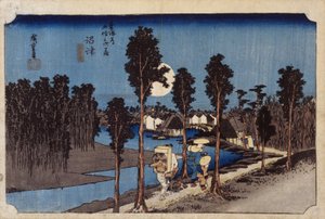 Dusk Scene In Numazu, #13 by Ando or Utagawa Hiroshige