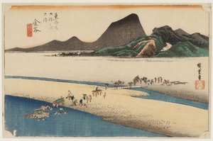 Enshu Bank of the Oi River by Ando or Utagawa Hiroshige