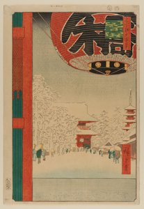 Kinryuzan Temple, Asakusa by Ando or Utagawa Hiroshige