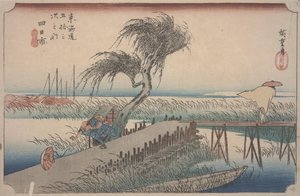 Mie River by Ando or Utagawa Hiroshige