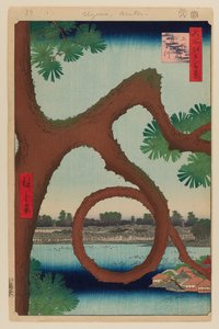 Moon Pine, Ueno by Ando or Utagawa Hiroshige