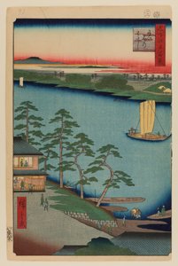 Niijuku Ferry by Ando or Utagawa Hiroshige
