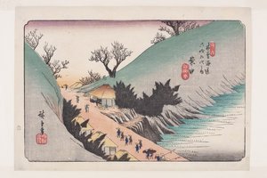 No. 16, Annaka by Ando or Utagawa Hiroshige