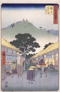 Station 21, Maruko by Ando or Utagawa Hiroshige