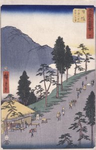Station 26, Nissaka by Ando or Utagawa Hiroshige