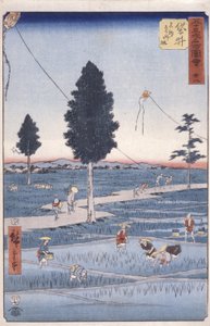 Station 28, Fukuroi by Ando or Utagawa Hiroshige