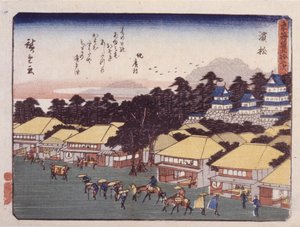 Station 30, Hamamatsu by Ando or Utagawa Hiroshige