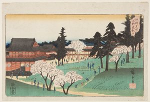 T?eizan Temple at Ueno by Ando or Utagawa Hiroshige