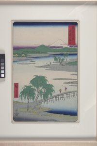 The Tama River In Musashi Province by Ando or Utagawa Hiroshige