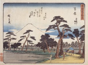 Yoshiwara by Ando or Utagawa Hiroshige