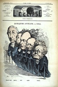 Some Lawyers - The Eclipse No. 44 (November 22, 1868) by Andre Gill