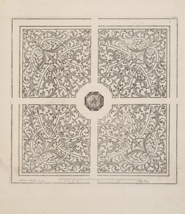 Design for Parterre, from Theatre des Plans et Jardinages, pub.1652 (engraving)