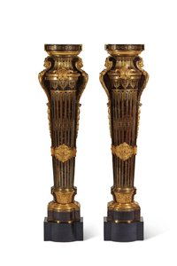 Pair of Louis XIV Plinths (1700-15) by Andre Charles Boulle