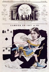 Caricature of Cora Pearl by Andre Gill