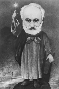 Caricature of Victor Hugo as a Magician by Andre Gill