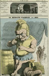 Cartoon by Adolphe Thiers (1797-1877), French statesman. Cover in L