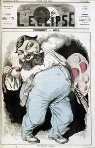 Cartoon by Gustave Courbet - in 