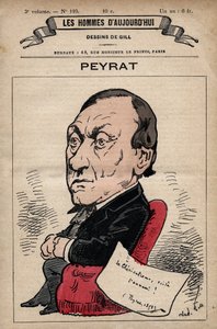 Cartoon of Alphonse Peyrat (1812-1890) English journalist from 