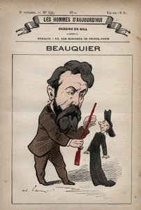 Cartoon of Charles Beauquier from 