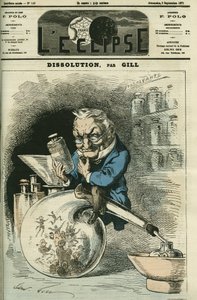 Dissolution, Adolphe Thiers (1797-1877), historian and President of the Republic. Cover in 