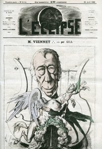 Jean-Pons-Guillaume Viennet, French poet, playwright and politician by Andre Gill