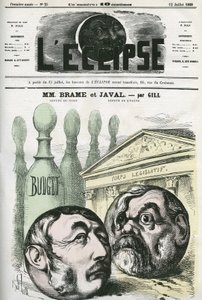 Jules Louis Joseph Brame and Louis Emile Javal by Andre Gill