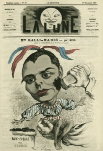 Portrait of Celestine Galli-Marie, French Singer by Andre Gill