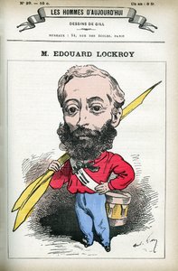 Portrait of Edouard Lockroy (1838-1913), French politician. Cartoon by Gill, in Les Homme d