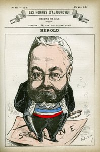 Portrait of Ferdinand Herold by Andre Gill