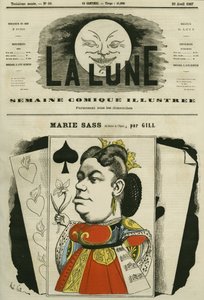Portrait of Marie Sass, Singer at the Opera Theatre by Andre Gill