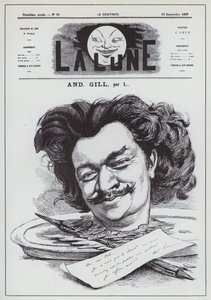 Self-portrait of French caricaturist Andre Gill