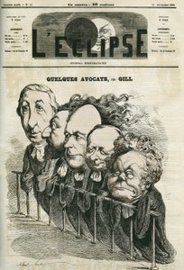 Some lawyers, Emmanuel Arago, Leon Gambetta, Jules Grevy, Laurier and Adolphe Cremieux. Cover in 